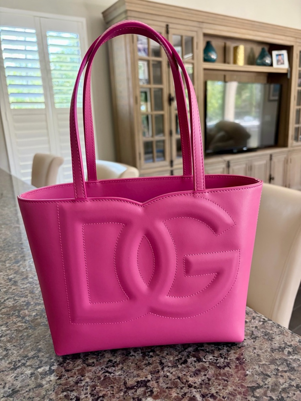 Dolce & Gabbana Pink Logo Tote